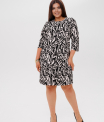 П-199 Платье женское (футер с лайкрой набивной)